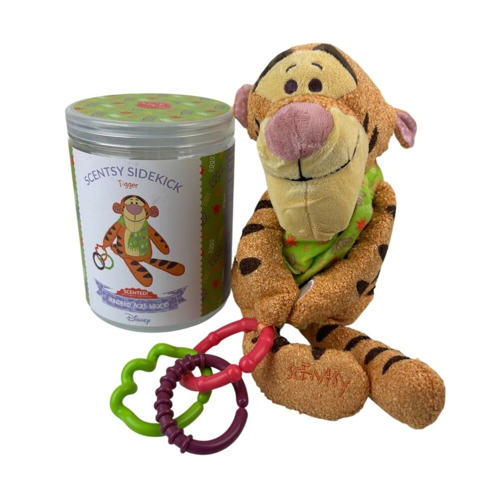 Scentsy Sidekick Buddy Tigger Winnie the Pooh Disney Rings Crinkle Toy Plush